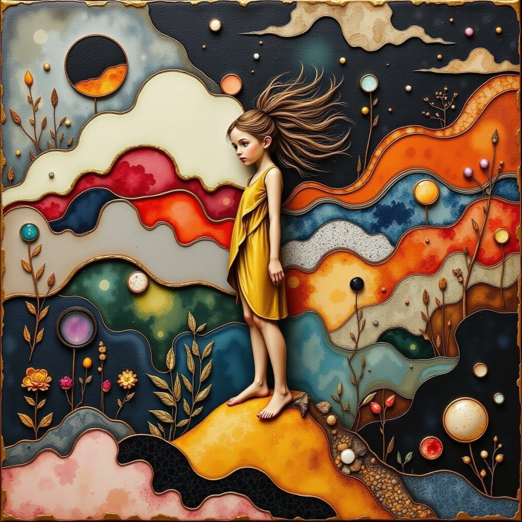 Luxe Subconscious Collage in Mystical Dreamscapes