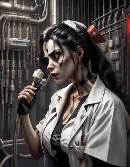 Unsettling Nurse Ratched in a Vintage Hospital