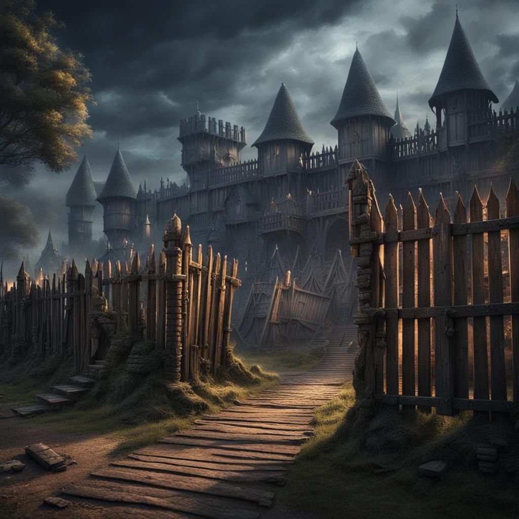 Dark Fantasy Medieval Military Camp in France