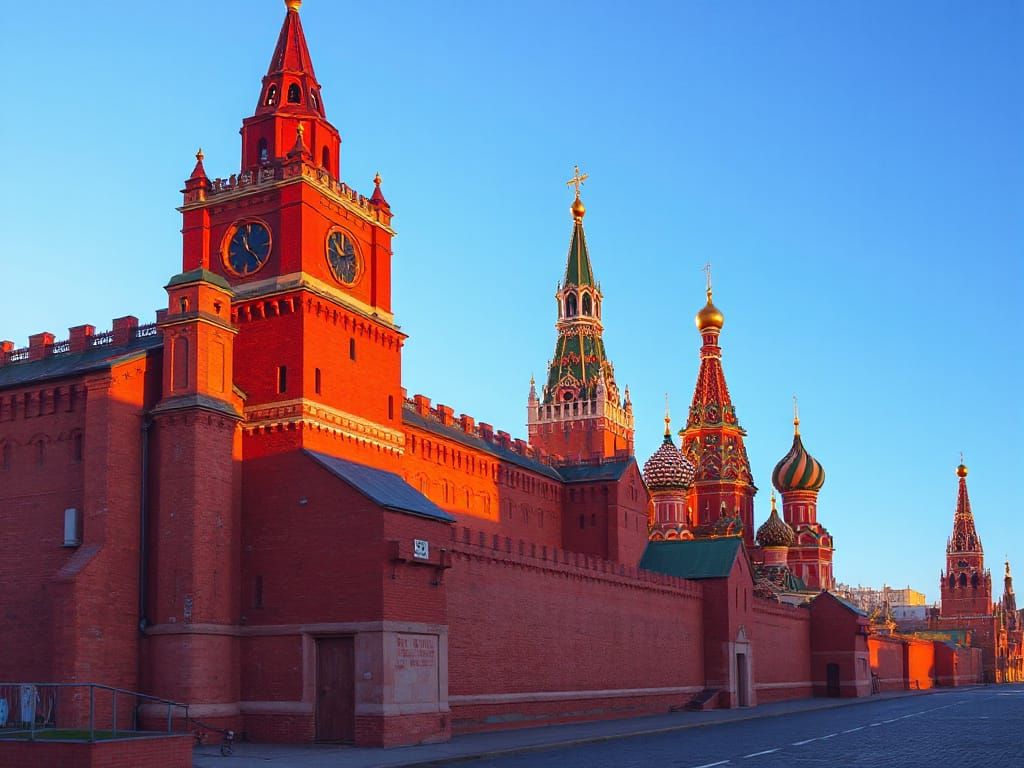 Golden Hour at the Kremlin in Moscow