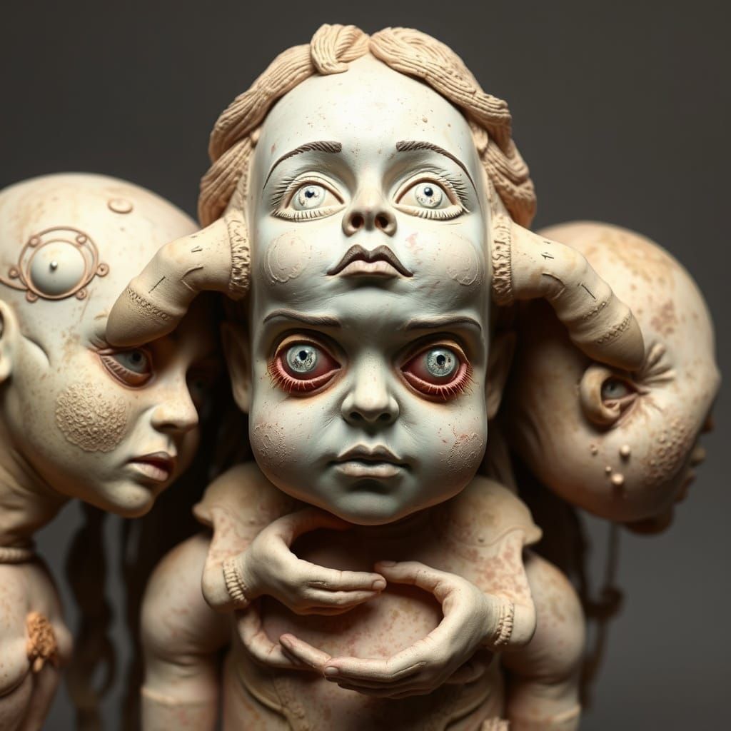 Surreal Doll Sculptures in a Dreamlike Portrait