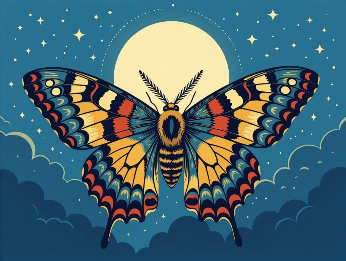 Moon butterfly