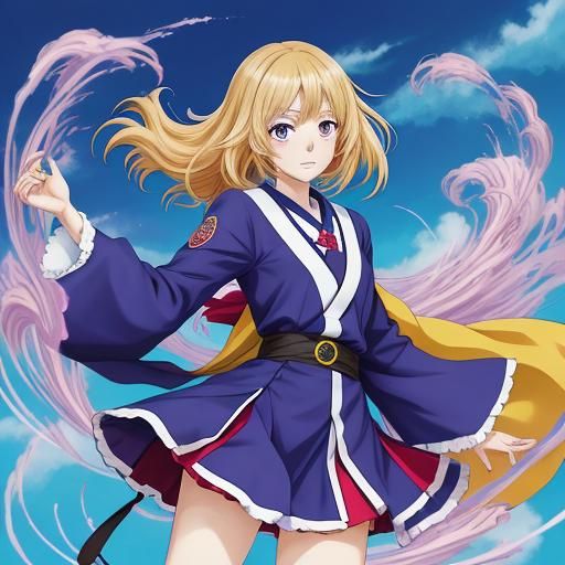 Anime Character in Manga Key Visual Style