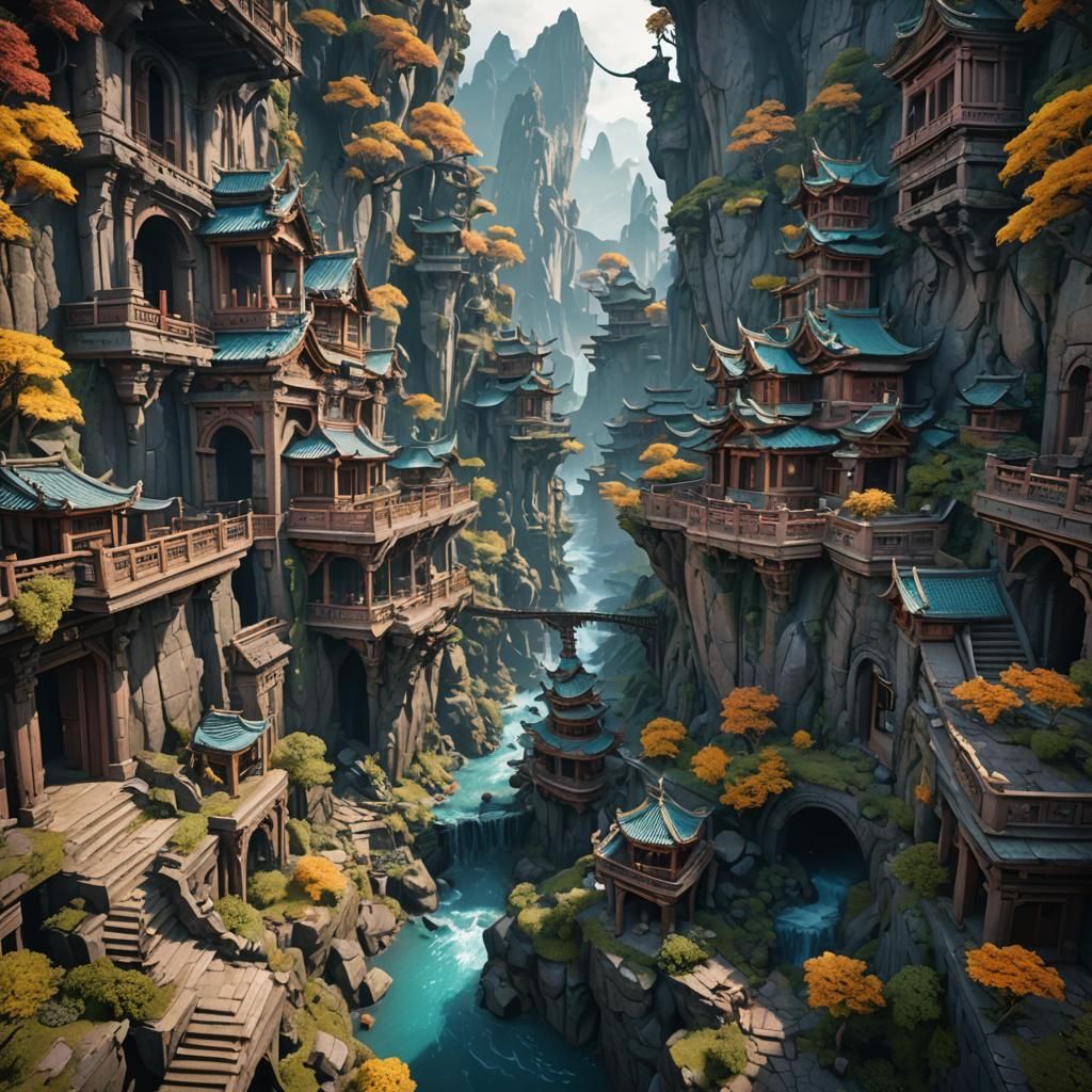 Detailed Matte Painting of Gojo in Deep Color