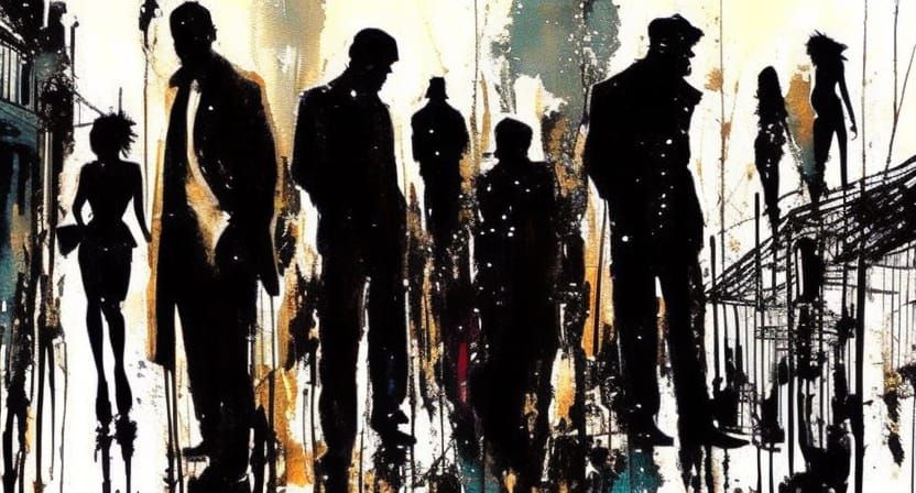 Dark Noir City Streets in Sin City Style