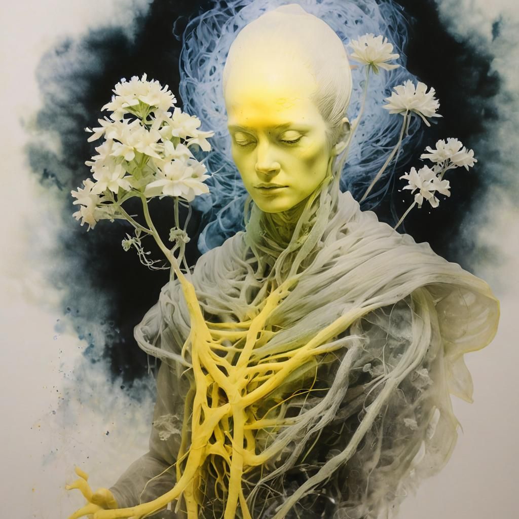 Mysterious Colored Pencil Masterpiece with Ancient Turmeric...