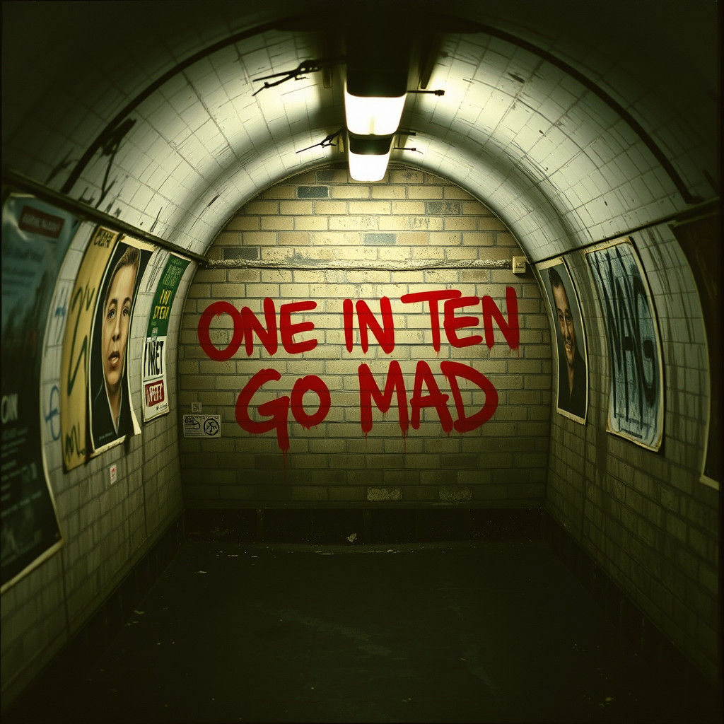 Gritty 1980s London Underground Graffiti Art