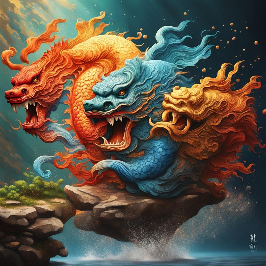 Hyperrealistic Feng Shui Concept Art Portrait