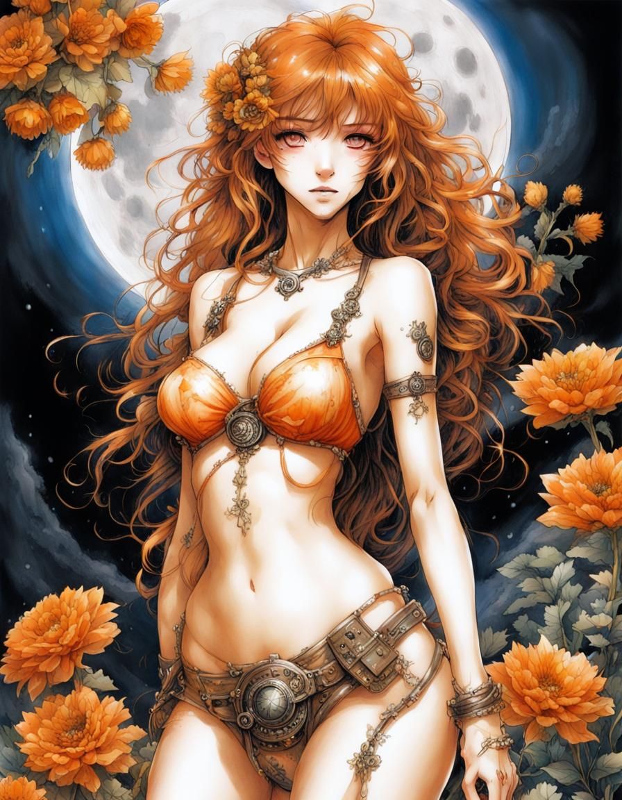 Anime Graffiti Art: Flower Garden on the Moon