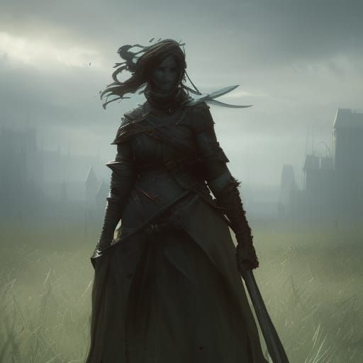 Dark Fantasy Warden of Sick Fields in Unreal Engine