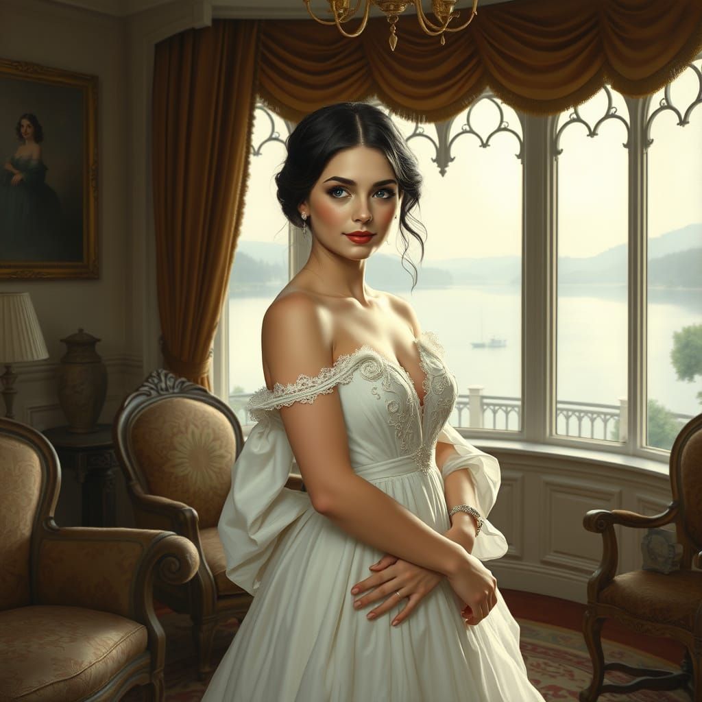 Ethereal Beauty in a Luminous Atmosphere