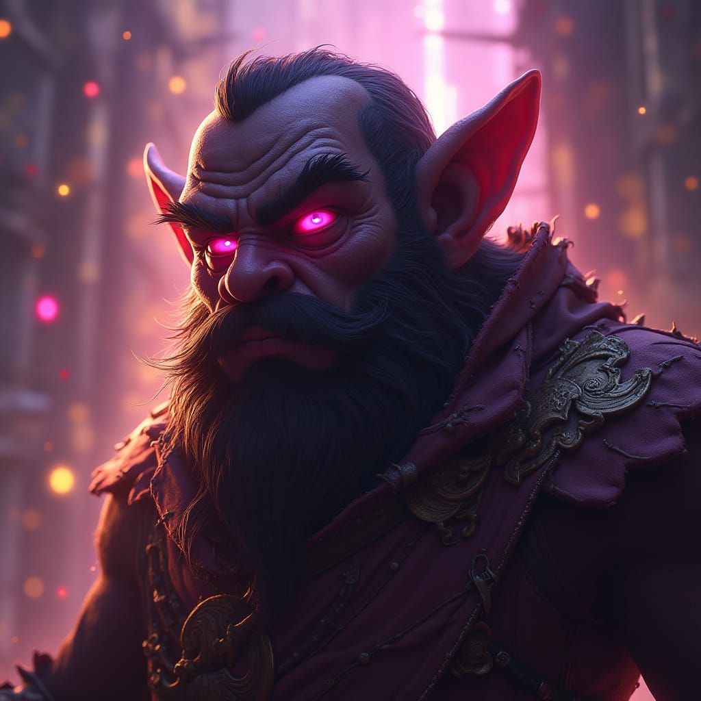 Detailed Dark Fantasy Dwarf Concept Art