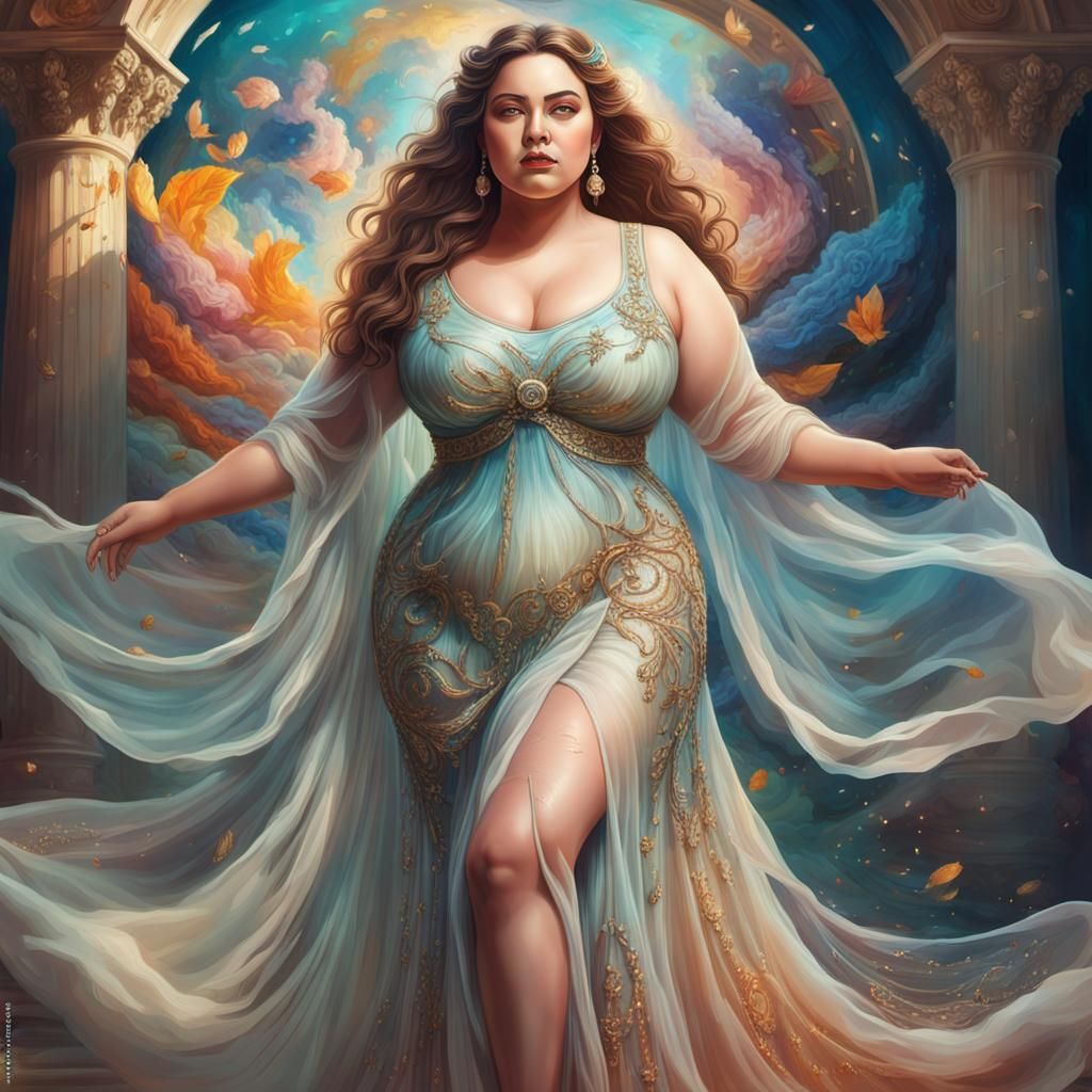 Absolutely beautiful plus size woman, perfect features and a...