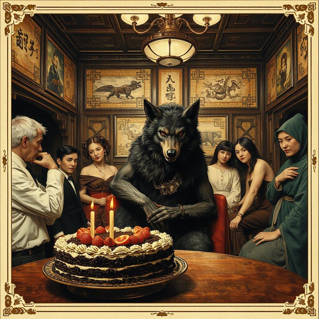 Werewolf Birthday Party in Stark Eldritch Restaurant