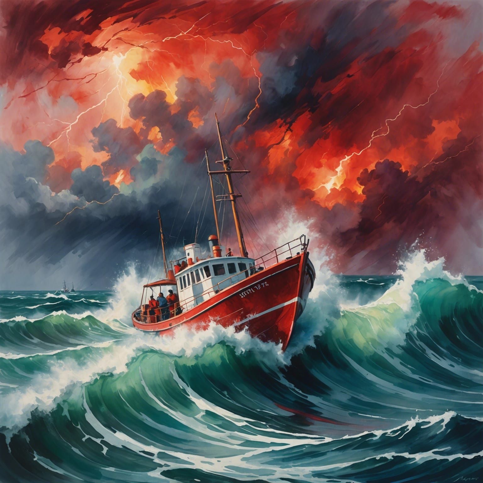 in the midst of a storm