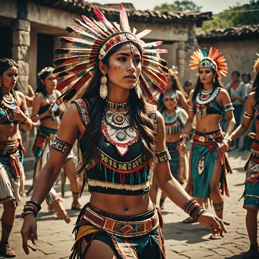 Aztec Beauty: A Cinematic Dance Portrait