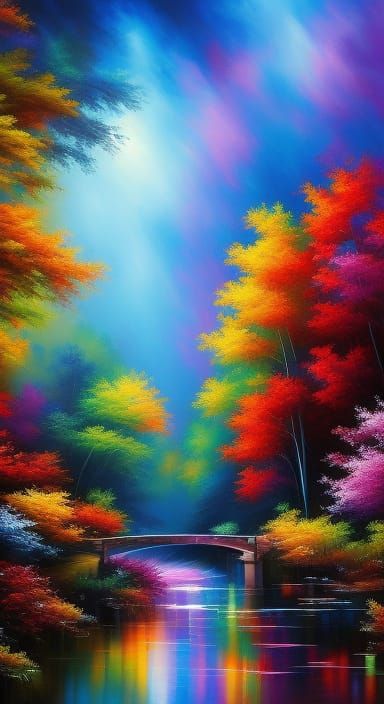 Fractured Red Rose with Symmetrical Face in Graffiti Art