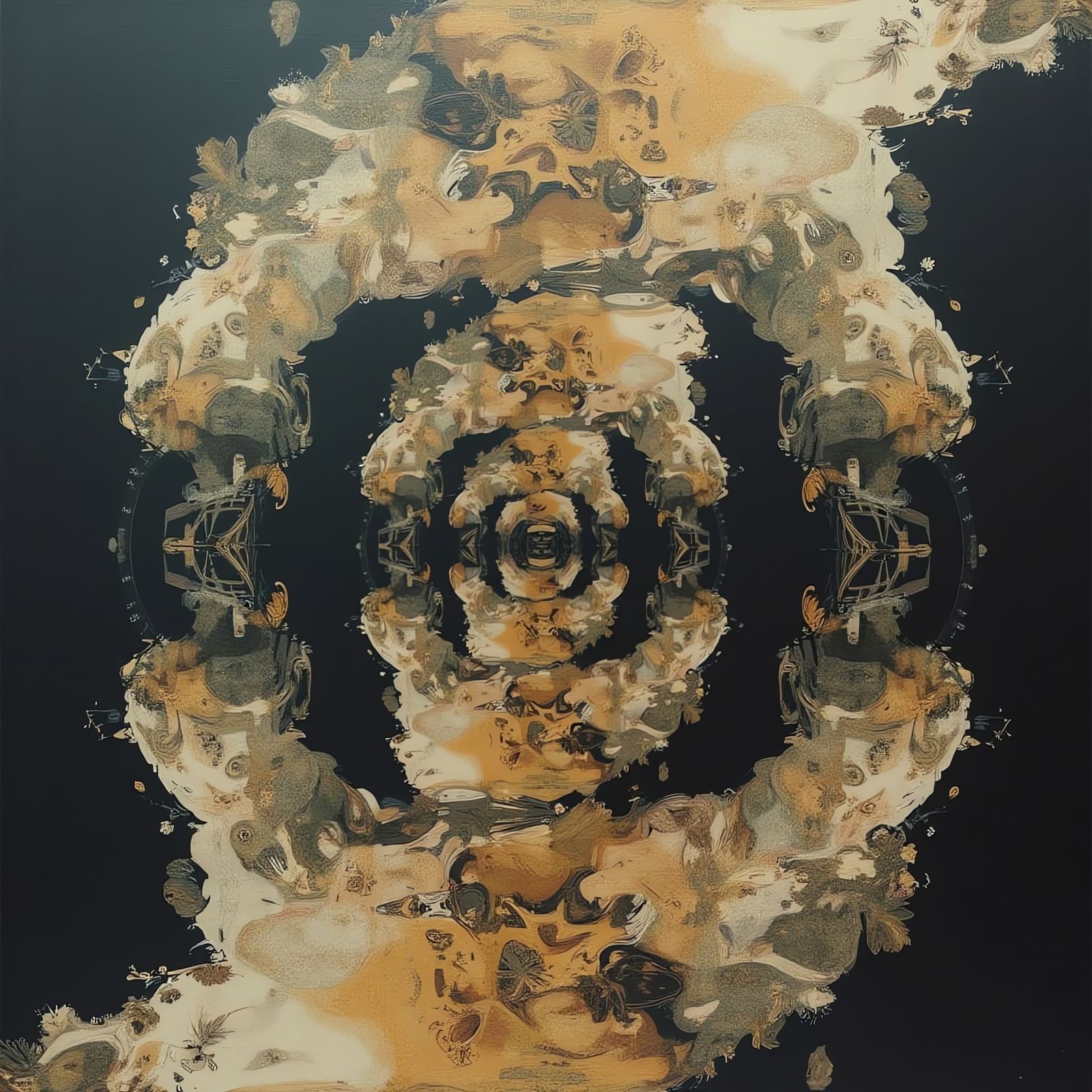 Digital Landscape in Vibrant Strata Colors