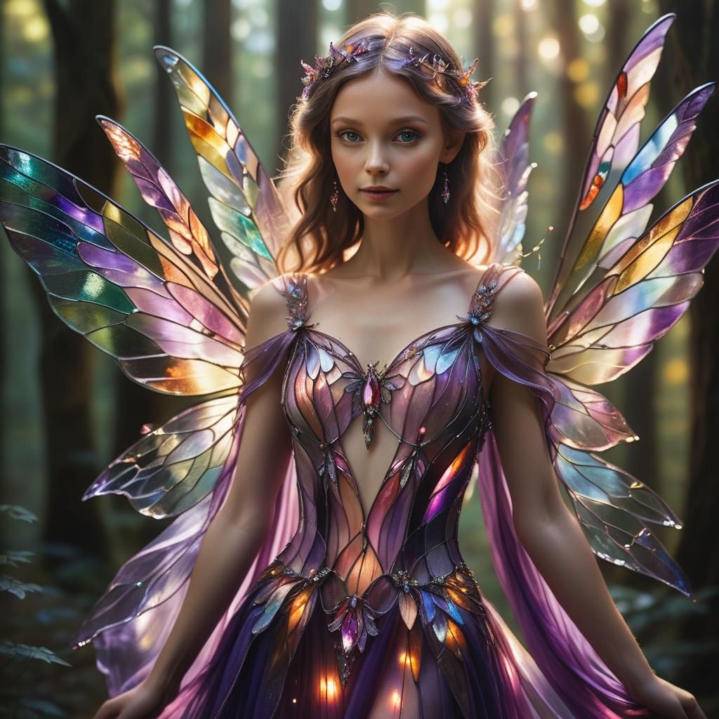 Enchanting Fairy Portrait in Hyper-Realistic Style