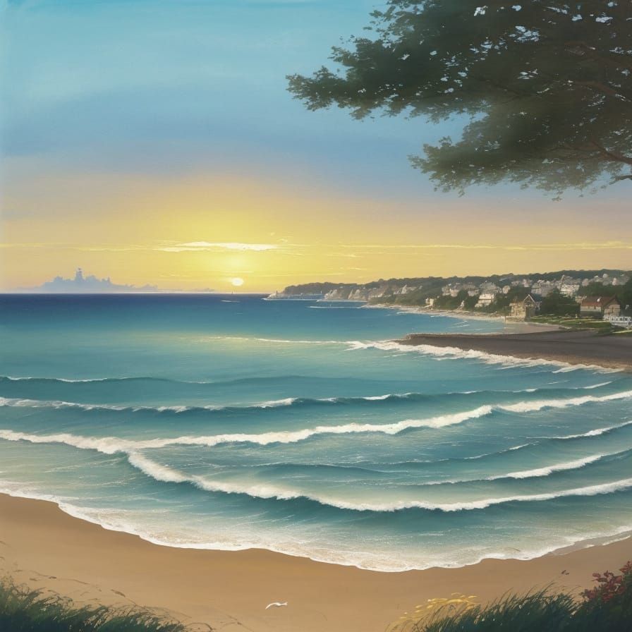 Seascape postcard