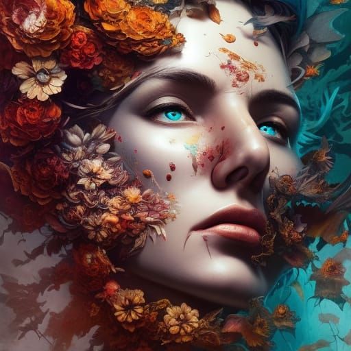 Dark Fantasy Warrior in Intricate Armor