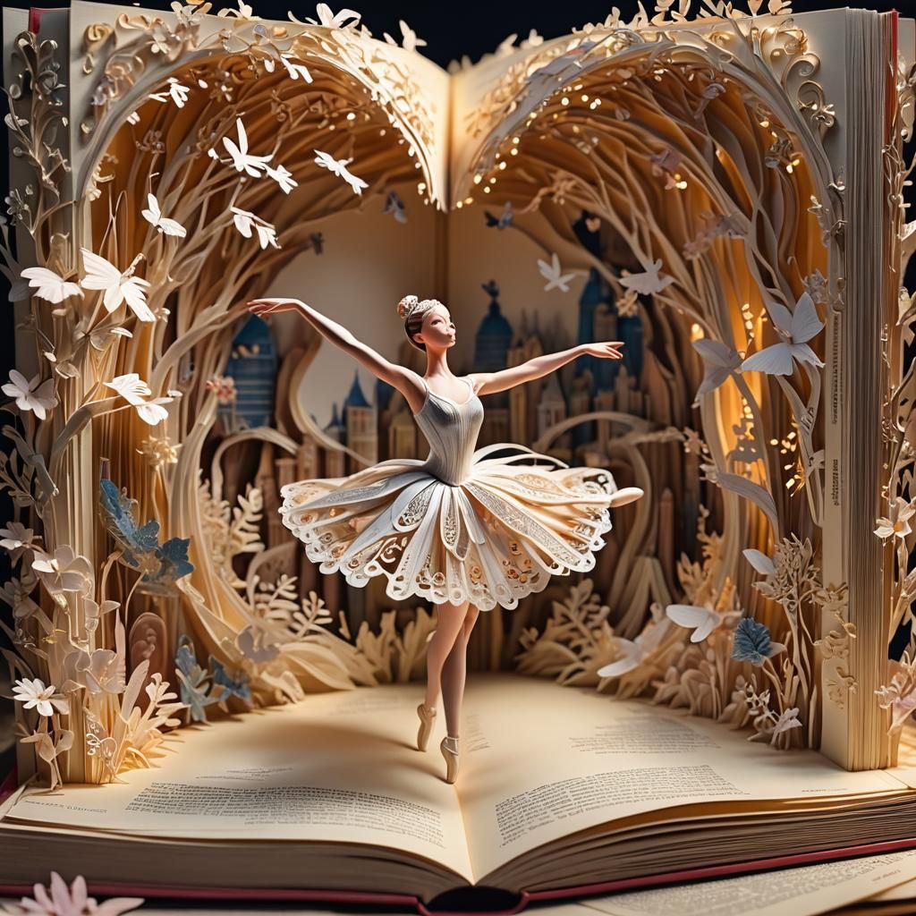 Pop-up book Story of the ballet dancer 🩰