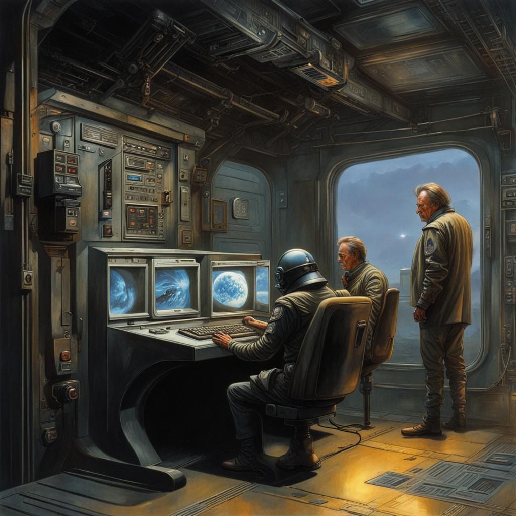 Dystopian Sci-Fi Interrogation Booth