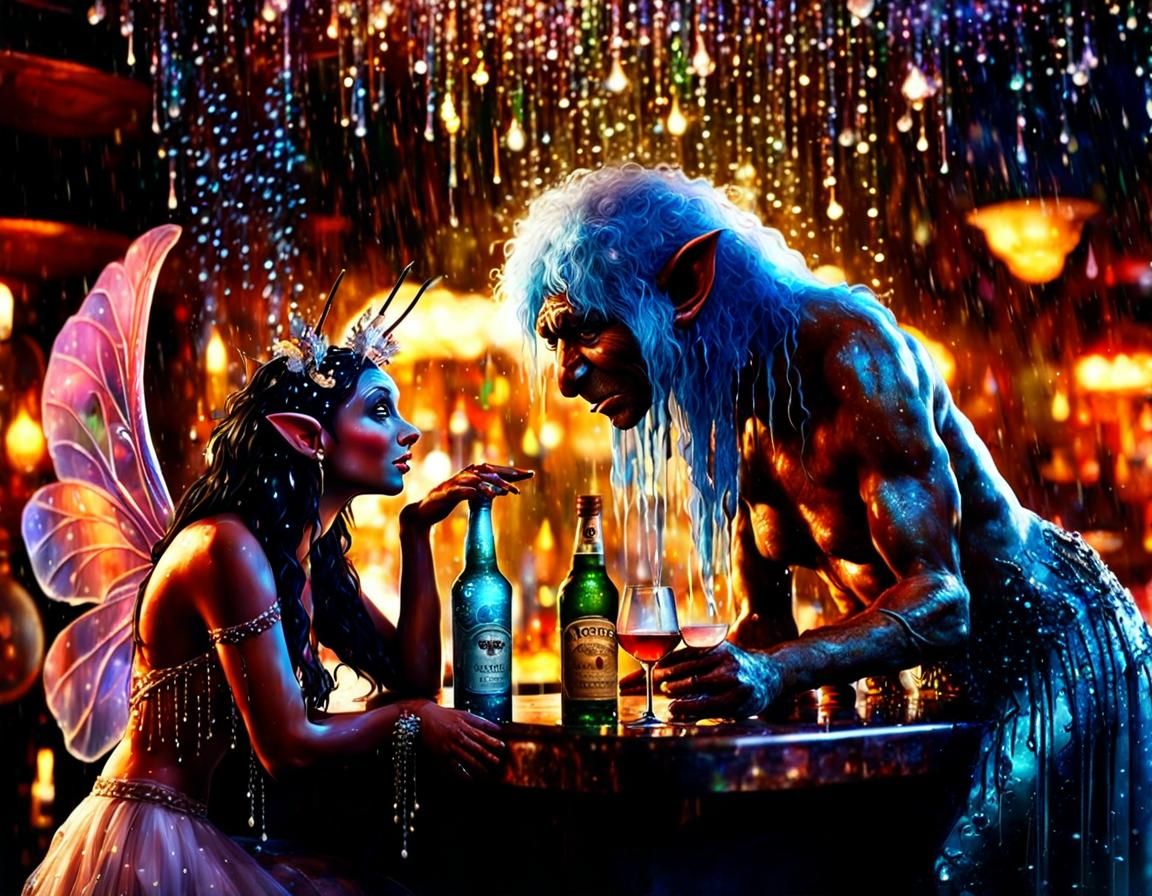 Tipsy Tinkerbell Telling Titillating Tales to the Tavern Troll
