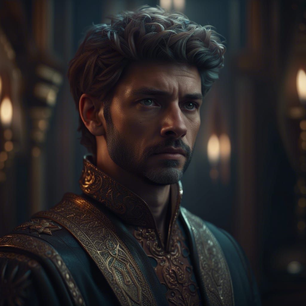 Epic 3D Male Portrait in 8K