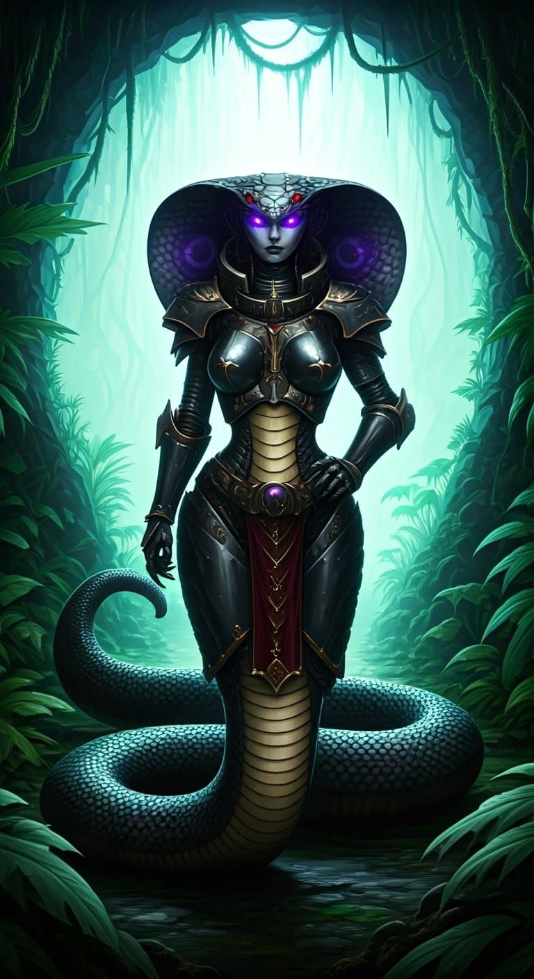 Cobra Woman Guardian of Alien Jungle Portal