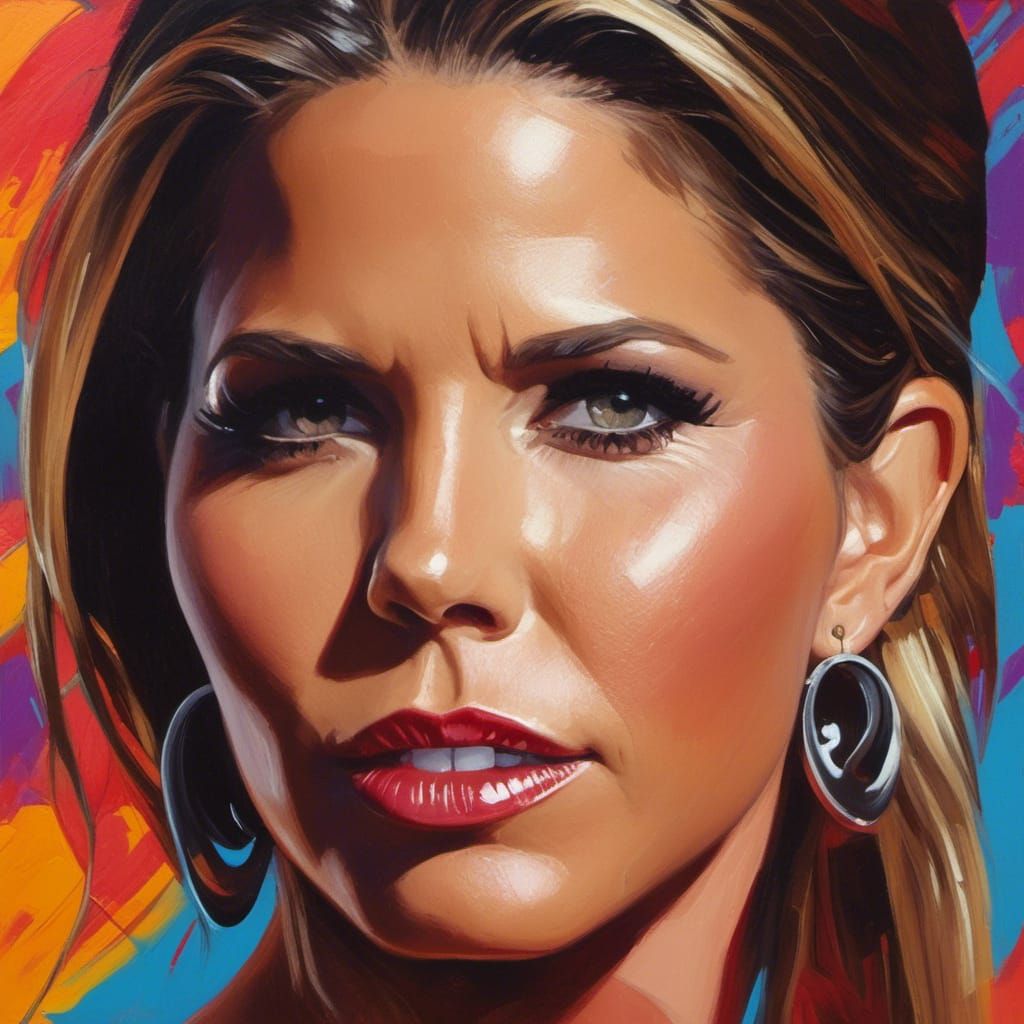 Detailed Hyperrealistic Portrait with Splash Art Aesthetic