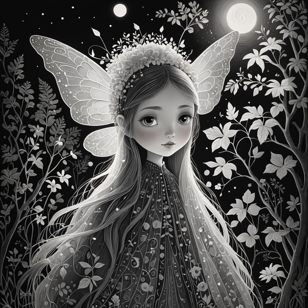 Dreamy Monster with Big Eyes in Pastel Colors