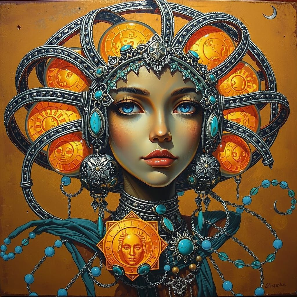 Serene Goddess of Time and Light