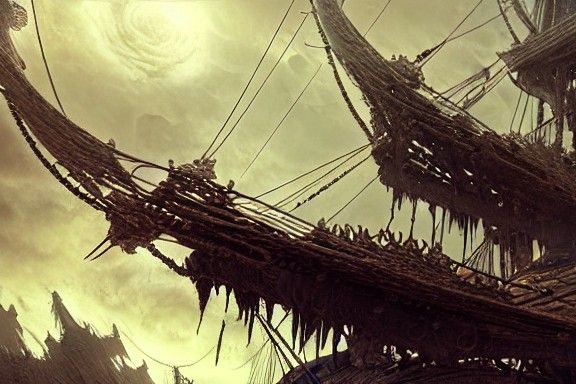 Spiked Pirate Ship Invasion in Renaissance Style