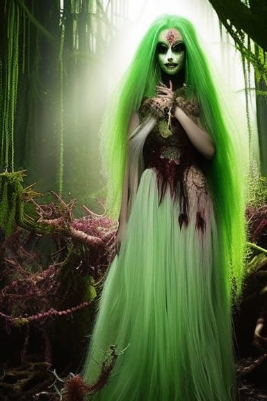 Horrific Undead Fairy in Nightmarish Fantasy