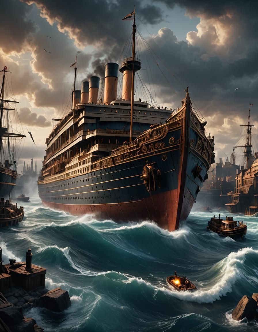 Titanic Risen: Detailed Matte Painting in Deep Color