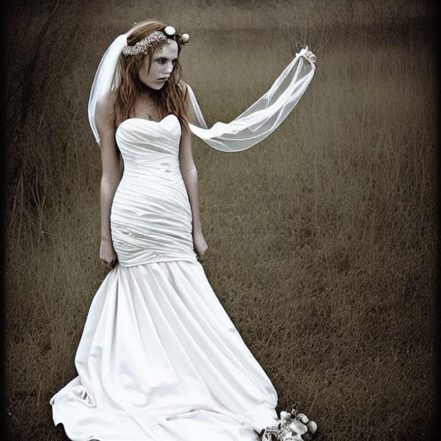 Undead Bride in Wedding Dress