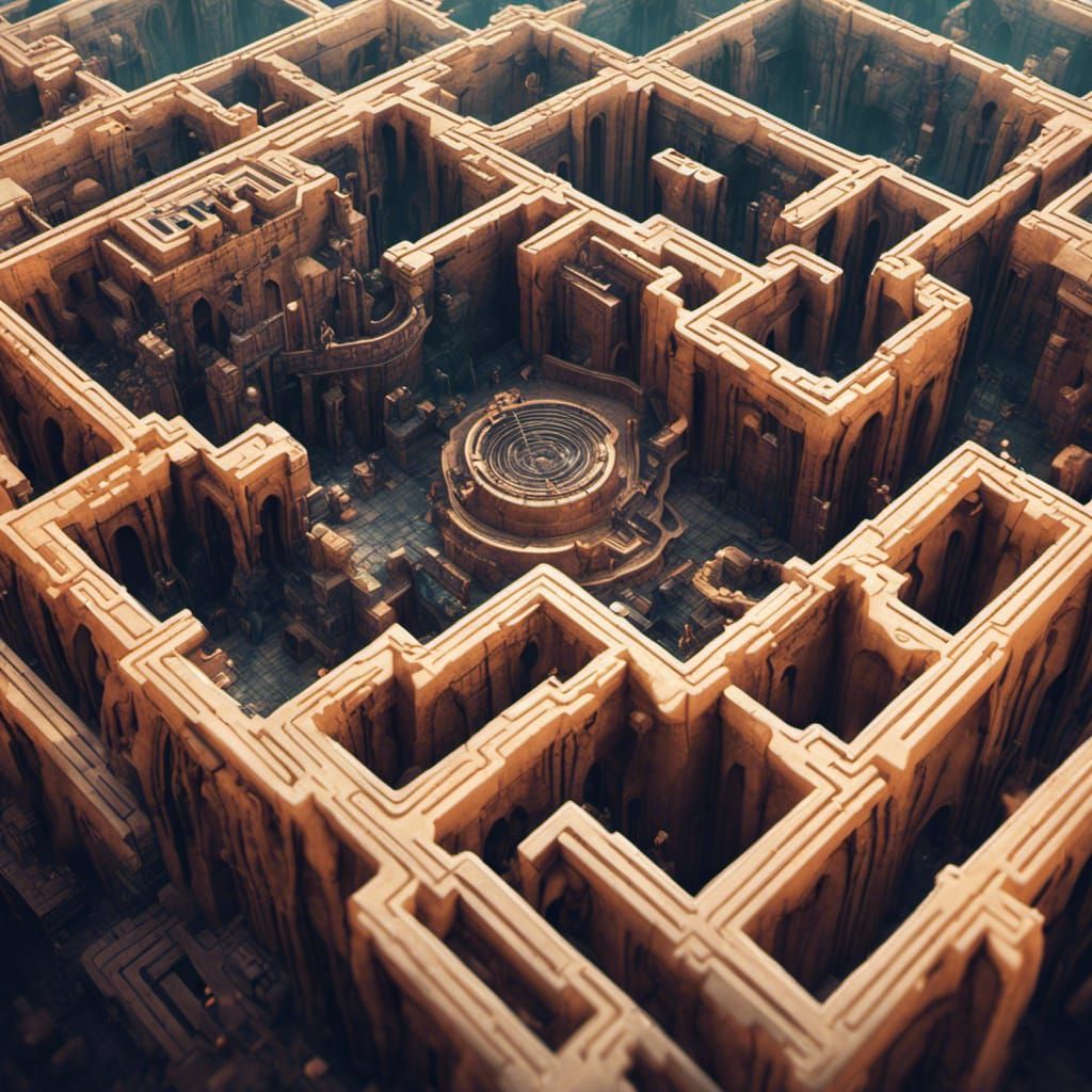 Intricate Maze of Mind and Effort: Fantasy Concept Art