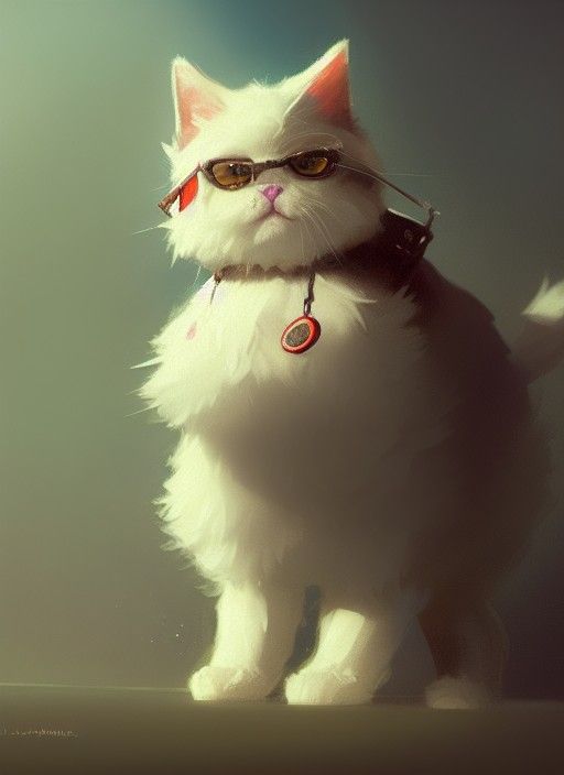 Detective Cat in Clothes: Hyperrealistic Concept Art