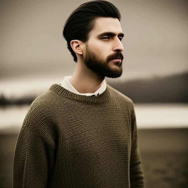 Handsome Man Eats Apple, Hyperdetailed Professional Photo