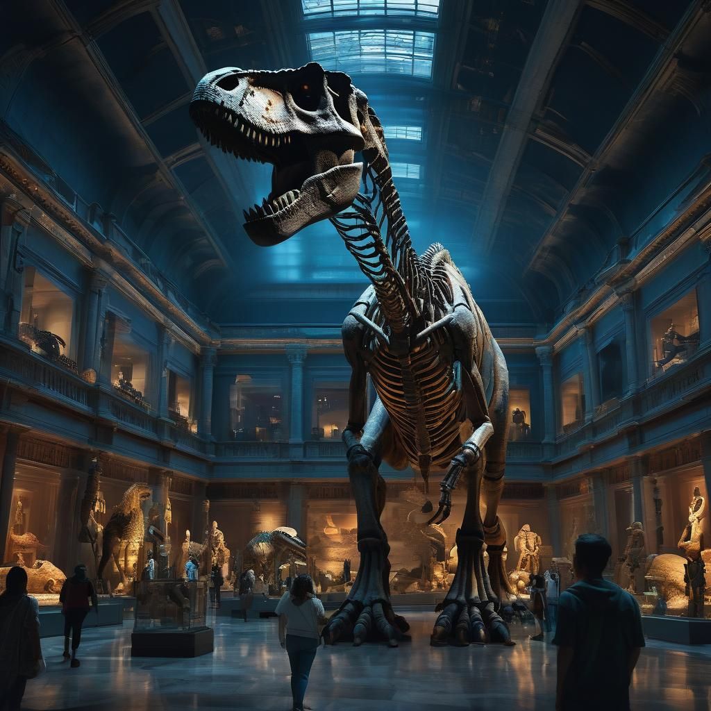 Museum Exhibits Come Alive at Night