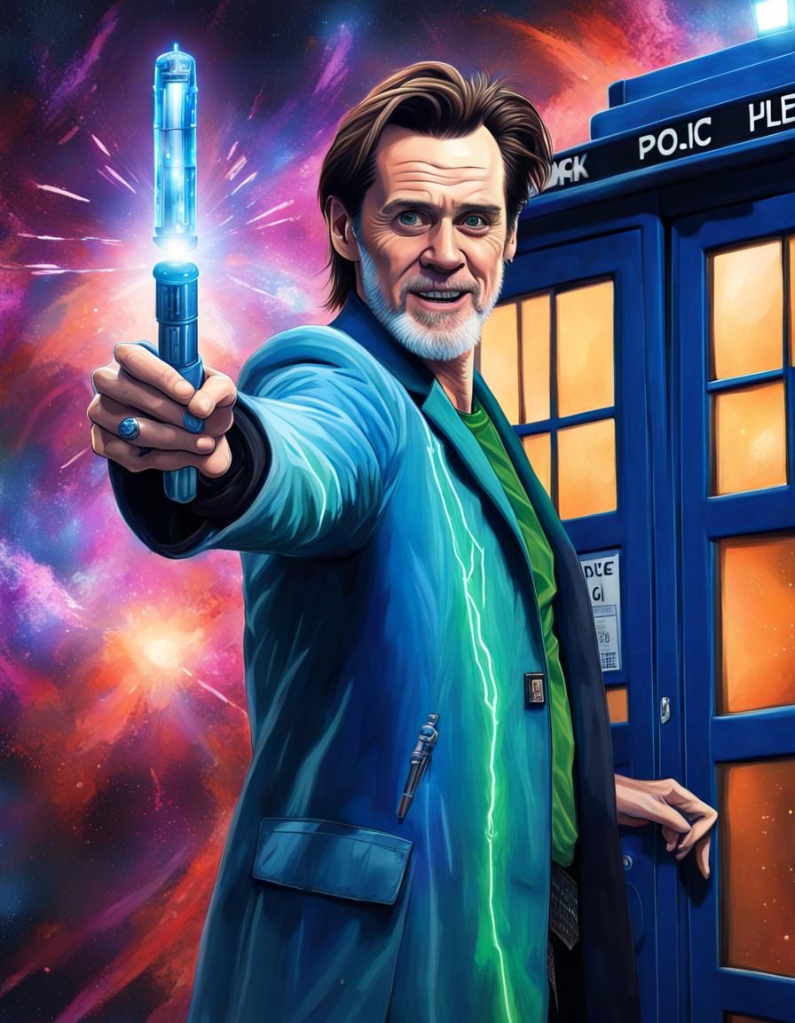 Jim Carrey as Doctor Who Astral Illustration