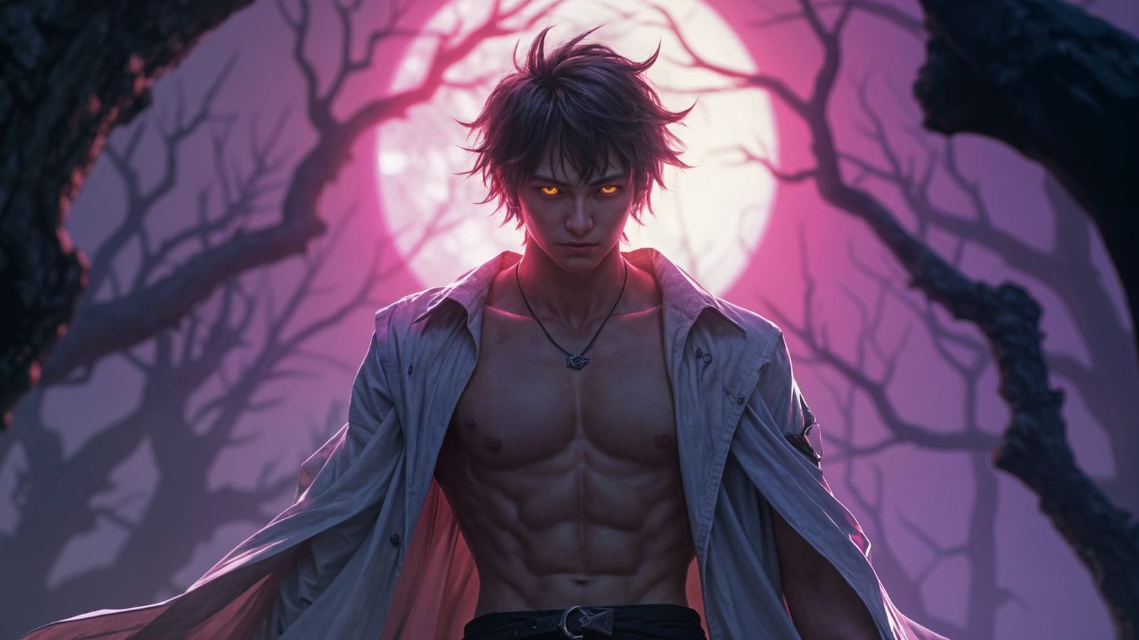 Dark Fantasy Masterpiece of Sung Jinwoo in Cyberpunk Style