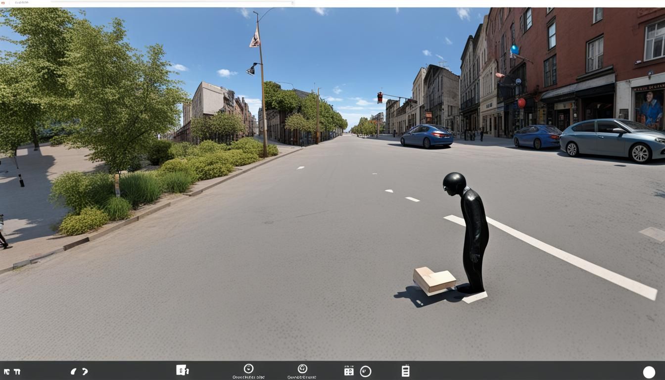 Strange Person Captured on Google Street View