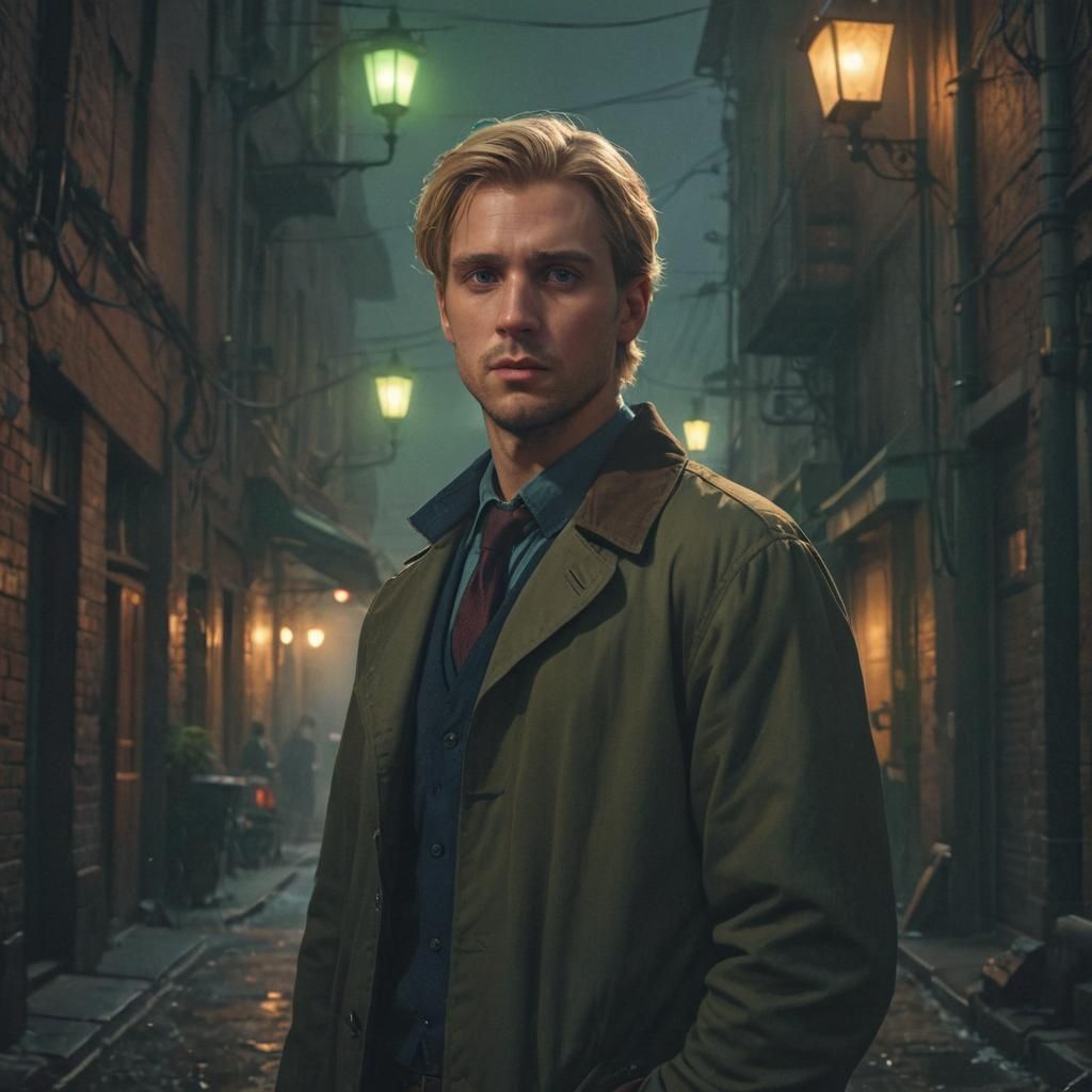 Misty Alley Detective: Fantasy Concept Art