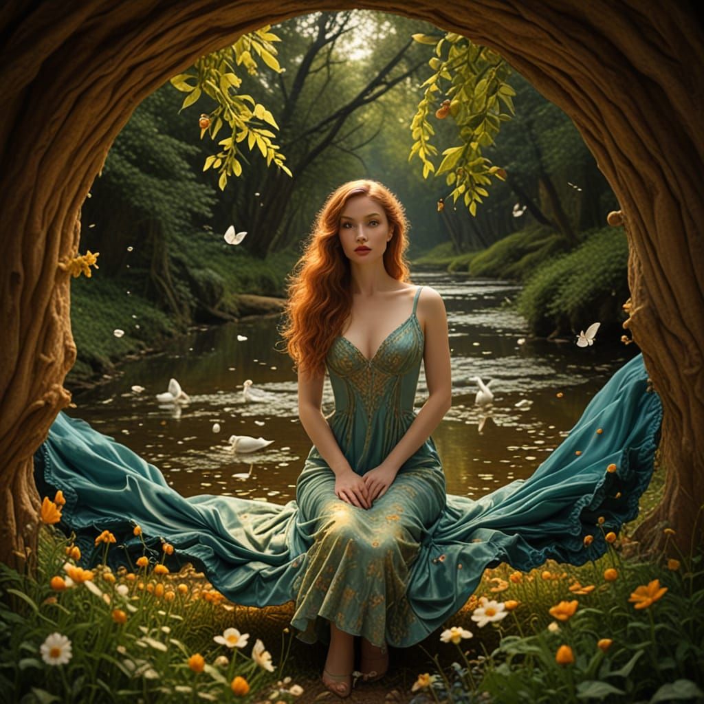 Ethereal Dreamscapes in Vibrant Oil Painting Style