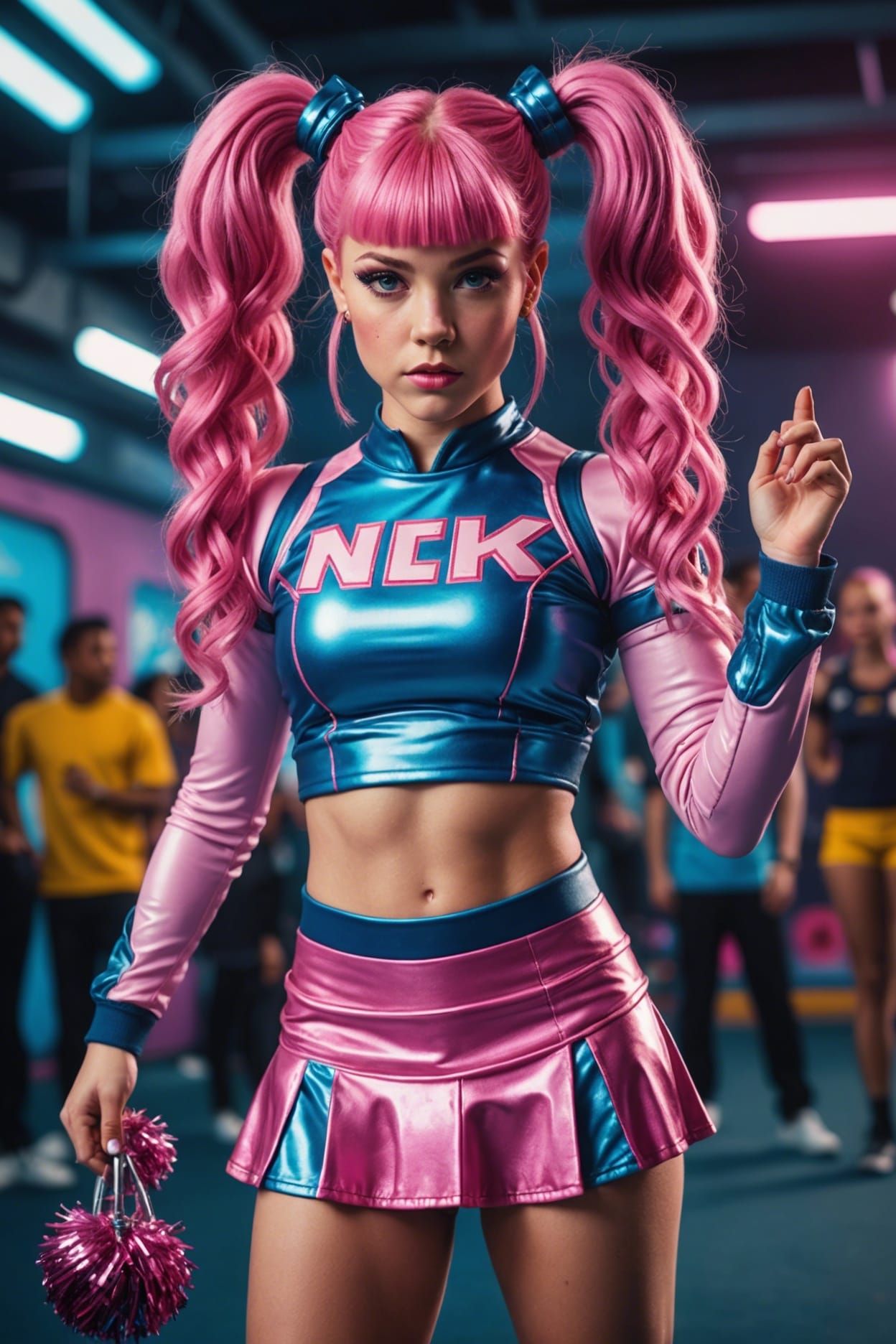 Y2K Sci-Fi Cheerleader Pop Star in HDR