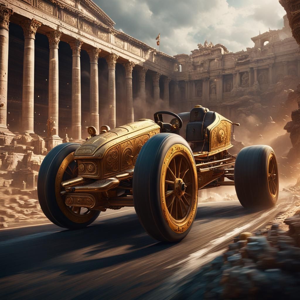 Formula One Chariot Racer in Roman Empire