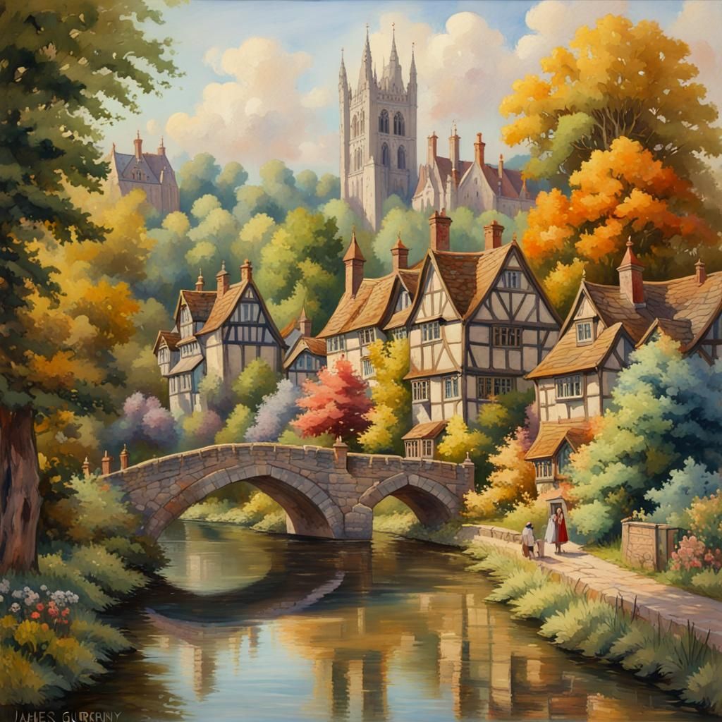 High Gothic City and Lush Garden