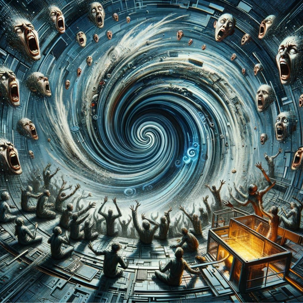 Chaotic Vortex: A Visualization of Spiraling Disorder